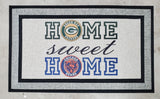 Home Sweet Home Team Doormat (PICK YOUR TEAM/TEAMS) 2 TEAM MAX