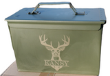 50 Caliber Ammo Can (Buck with Name)
