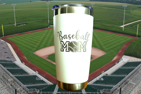Baseball Mom Laser Engraved Cup