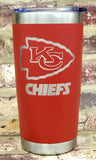 KC Cheifs Laser Engraved Cup