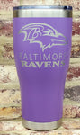 Balimore Ravens Laser Engraved Cup