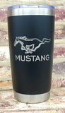 Ford Mustang Laser Engraved Cup