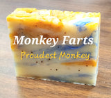 MONKEY FARTS TROPICAL SCENT (Vegan Cold Press Soap) "Proudest Monkey"