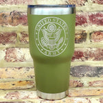 Army Round Logo  Laser Engraved Cup