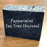 Peppermint Tea Tree Charcoal (Vegan Cold Press Soap) Great for Acne