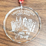 Harry Styles Chicago Engraved Beleveled Glass Ornament 3"