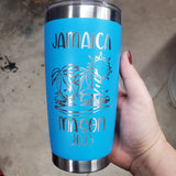 Jamaica Beach Vacation Cup (with name on front)