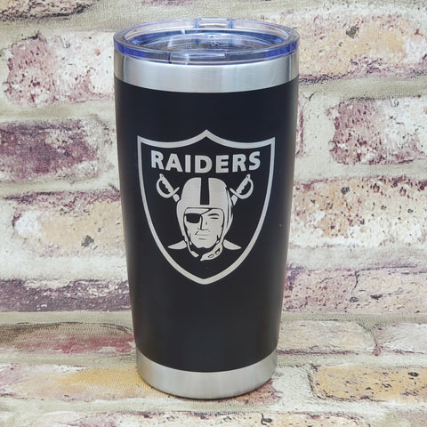 Raiders Football Laser Engraved Cup