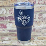 Texas Route 66 Laser Engraved Cup