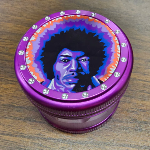 Jimi Hendrix Purple Haze (Jon Crow Art AKA JCA) 2.5" Heavy Duty Herb Grinder
