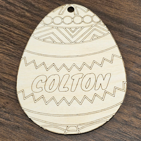 Personalized Color-Your-Own Easter Egg
