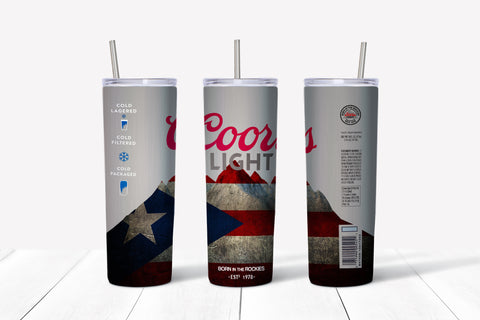 Coors Light Puerto Rican Flag Mountains 20oz