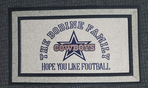 Football Doormat (Pick Your Team)