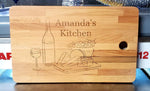 Wine and Cheese Cutting Board