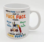 Don't Give a Fuck Unicorn Funny Coffee Cup