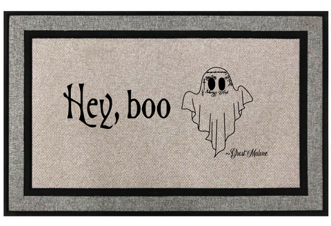 Hey Boo Ghost Malone Doormat