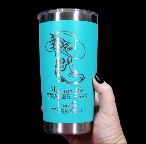 Yellowstone Beth Dutton I'm the Tornado Laser Engraved Cup