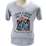 I Have A Heart Like A Truck Ladies Scoop Neck