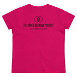 Space Between Podcast Women's Midweight Cotton Tee